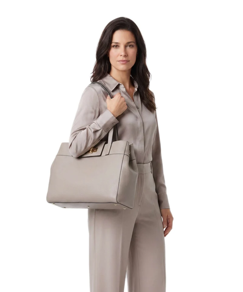 Furla Amelia L Shopper cachemire gray