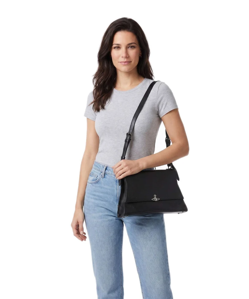 Vivienne Westwood Bianca Supple Medium Schultertasche black