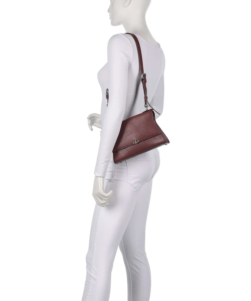 Vivienne Westwood Bianca Supple Small Schultertasche chestnut