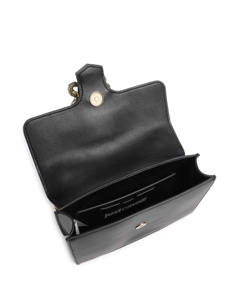 Just Cavalli Iconic Snakes Schultertasche black