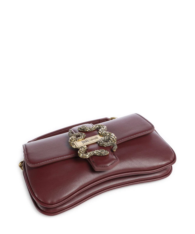 Just Cavalli Iconic Snakes Umhängetasche cordovan