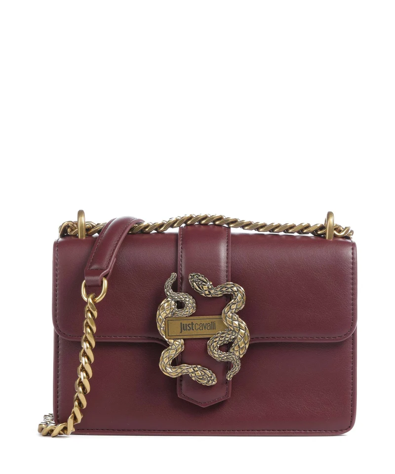 Just Cavalli Iconic Snakes Schultertasche cordovan