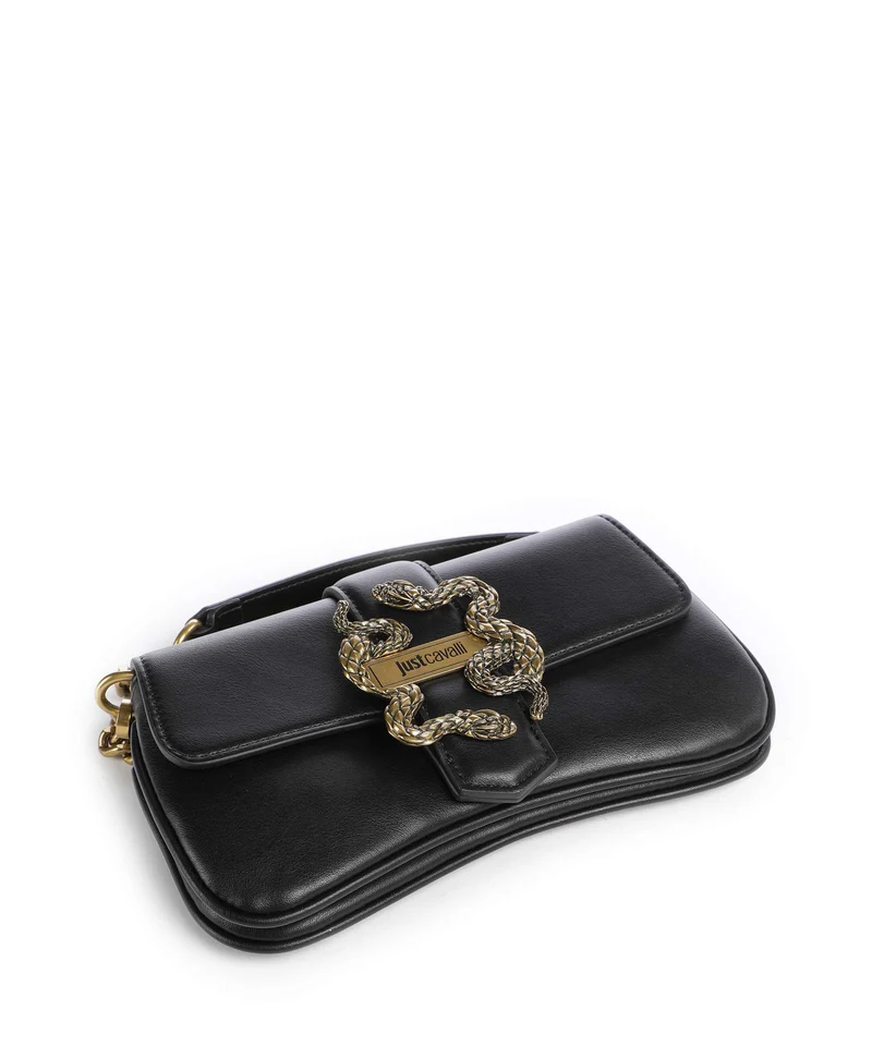 Just Cavalli Iconic Snakes Umhängetasche black