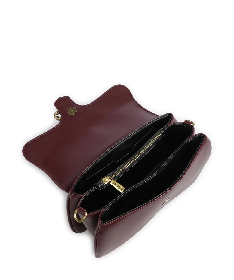 Just Cavalli Iconic Snakes Schultertasche cordovan