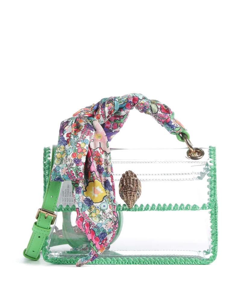 Kurt Geiger Kensington Vinyl Mini Umhängetasche green combination