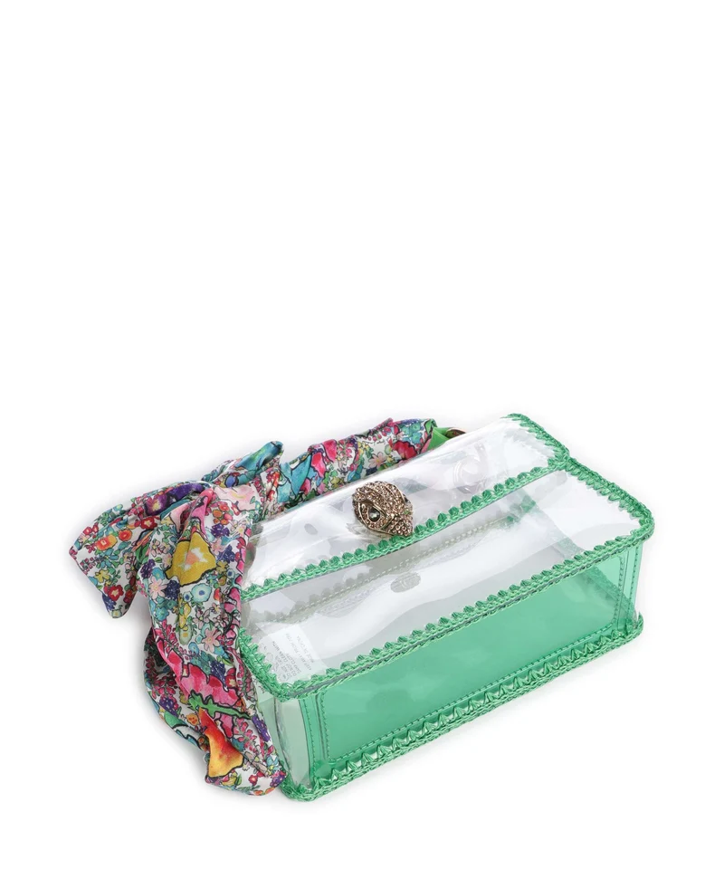 Kurt Geiger Kensington Vinyl Mini Umhängetasche green combination