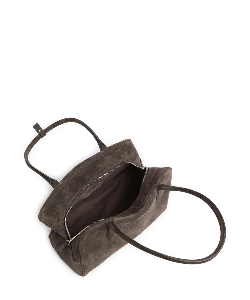 Abro Suede Amara Schultertasche dark brown