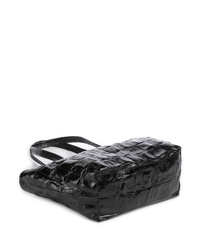 Abro Maxxi Cocco Alba Shopper black/nickel