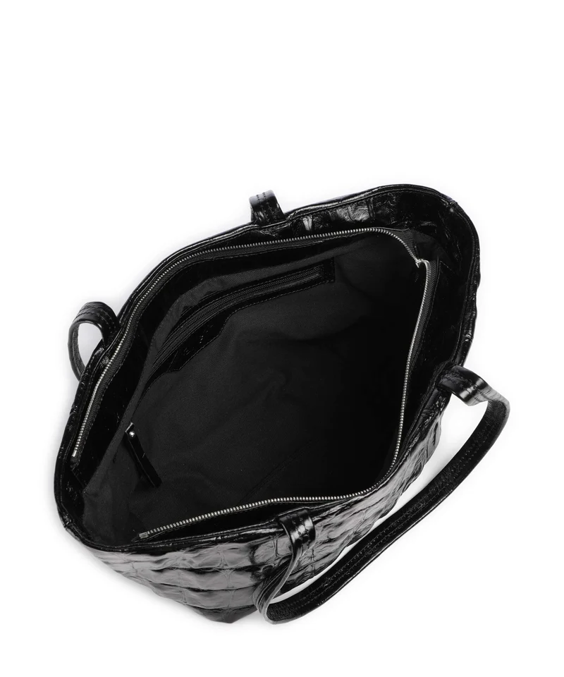 Abro Maxxi Cocco Alba Shopper black/nickel
