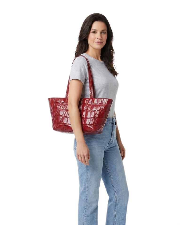 Abro Maxxi Cocco Alba Shopper ruby