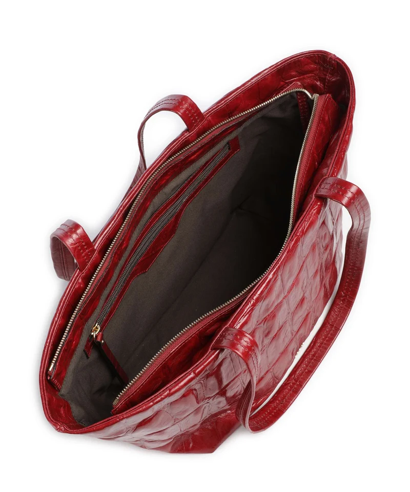 Abro Maxxi Cocco Alba Shopper ruby