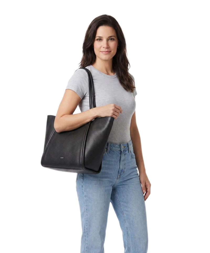 Abro Agave Willow Small Shopper black/nickel