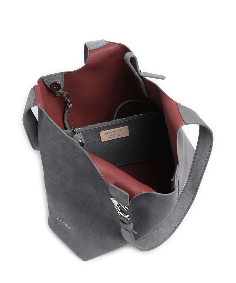 Coccinelle C-Easy Suede Beuteltasche stove