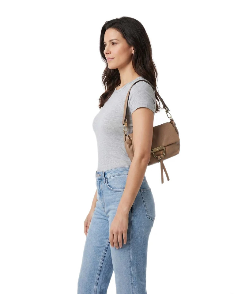 Abro Dalia Temi Small Schultertasche cappuccino
