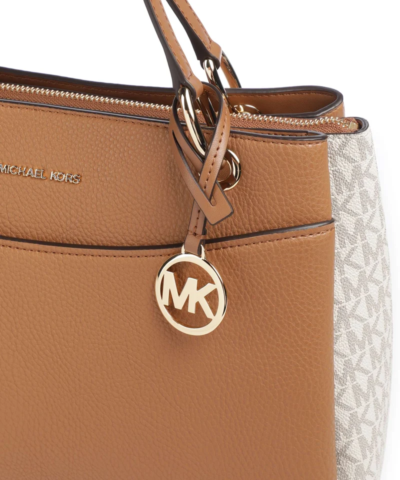 Michael Kors May Medium Handtasche vanilla/acorn