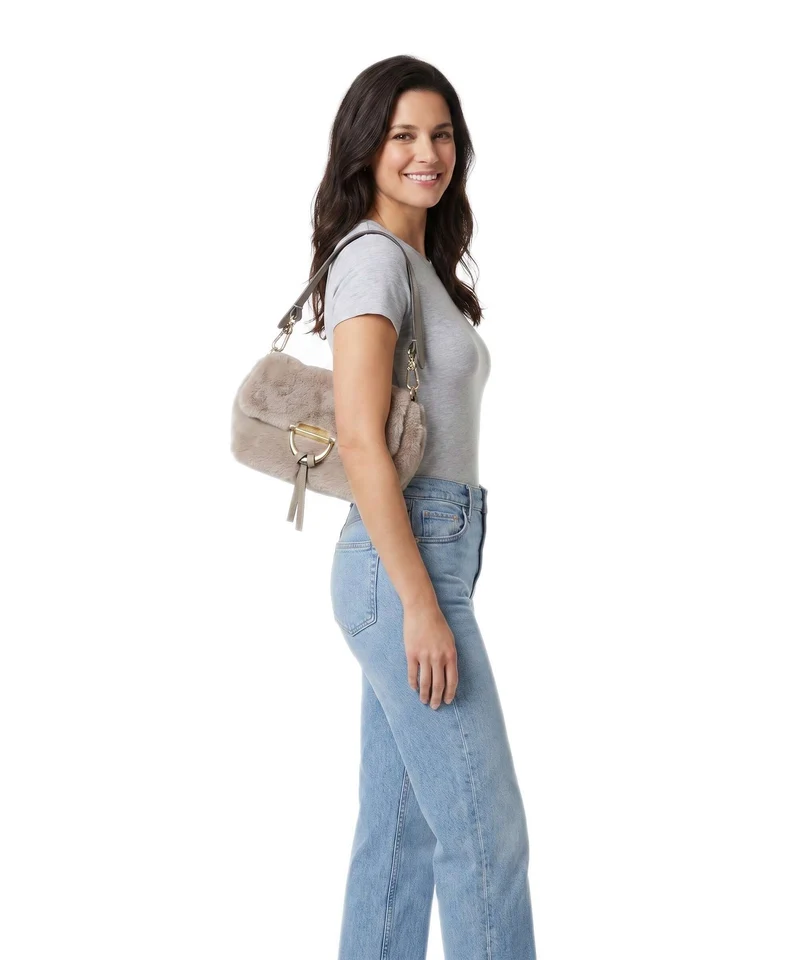Abro Fur Temi Small Schultertasche siena
