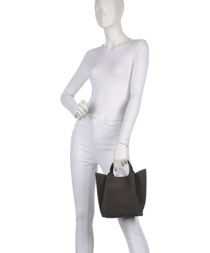 Abro Suede Essential Small Handtasche grey