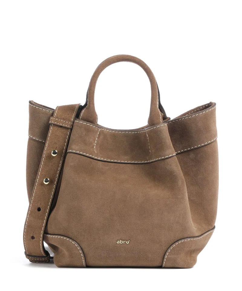 Abro Suede Essential Small Handtasche khaki