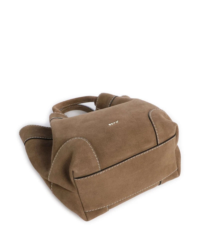 Abro Suede Essential Small Handtasche khaki