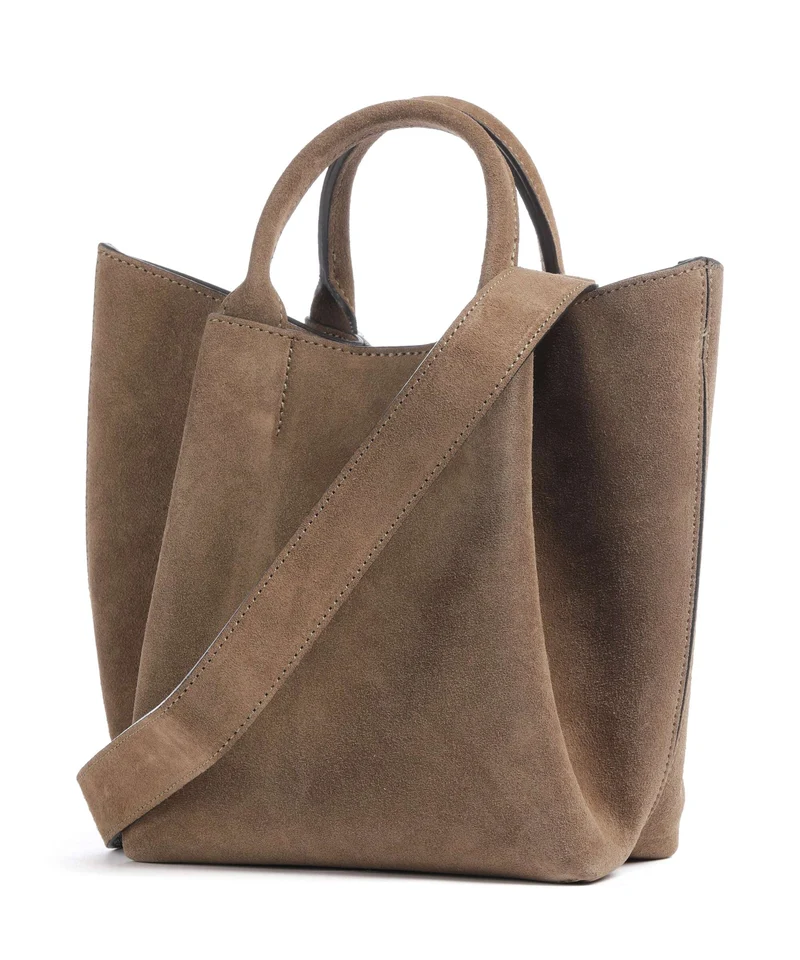 Abro Suede Essential Small Handtasche khaki