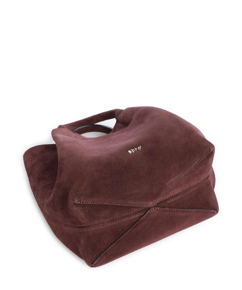 Abro Suede Essential Small Handtasche burgundy