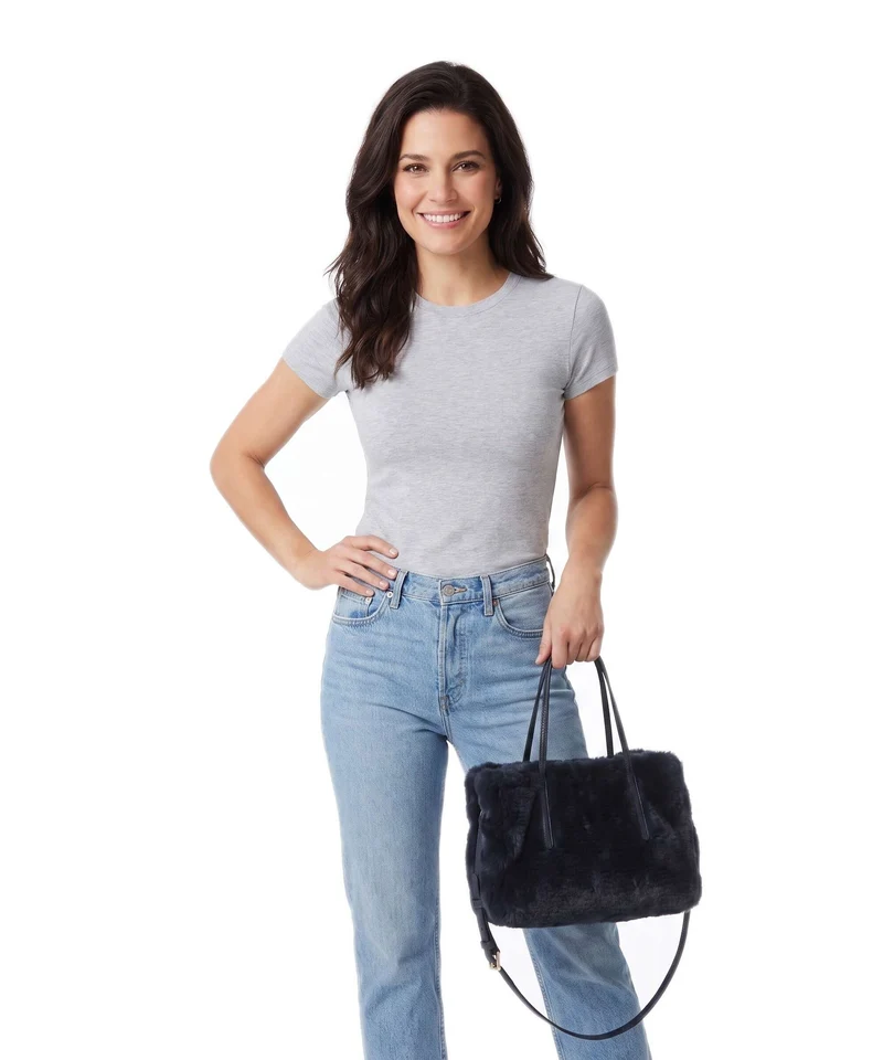 Abro Fur Noelle Handtasche navy