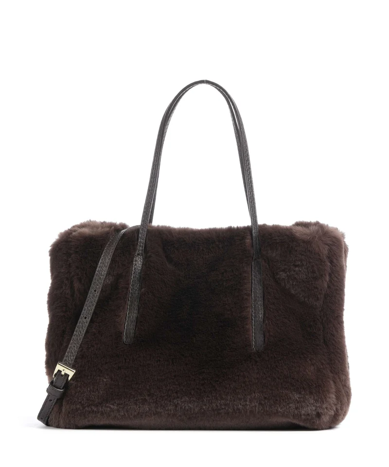 Abro Fur Noelle Handtasche dark brown