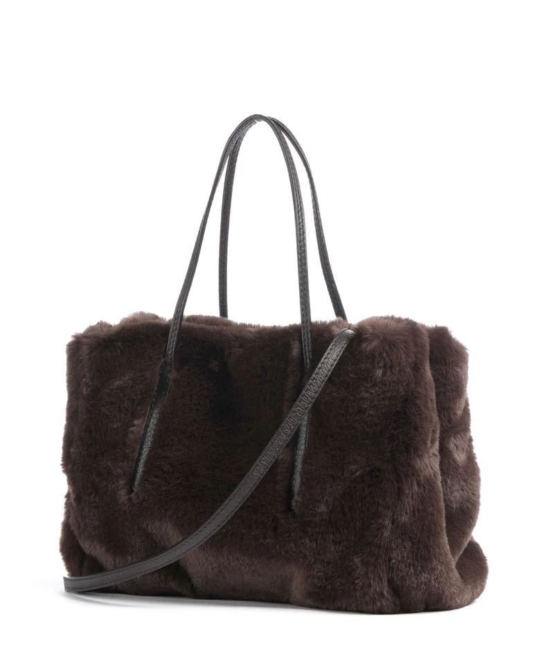 Abro Fur Noelle Handtasche dark brown