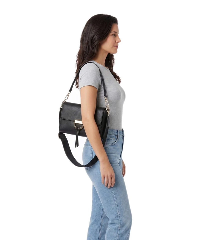 Abro Agave Temi Schultertasche black/gold