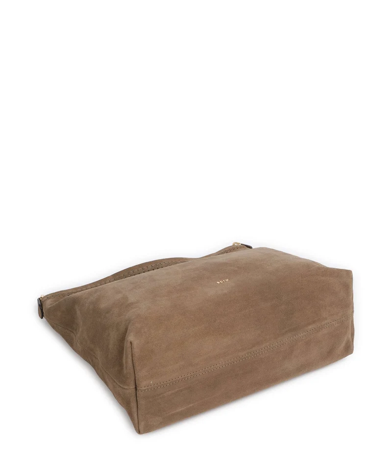 Abro Suede Signature Beuteltasche khaki