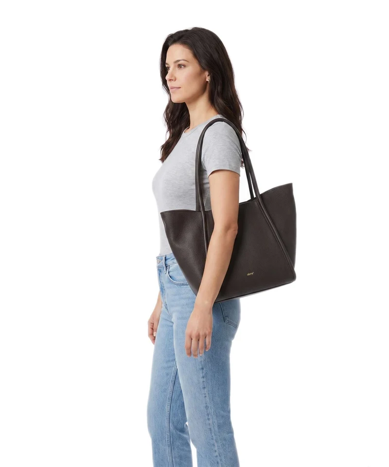 Abro Agave Willow Small Shopper dark brown