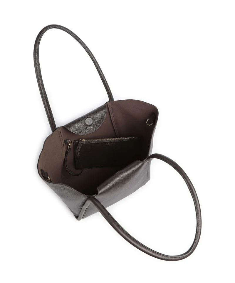 Abro Agave Willow Small Shopper dark brown