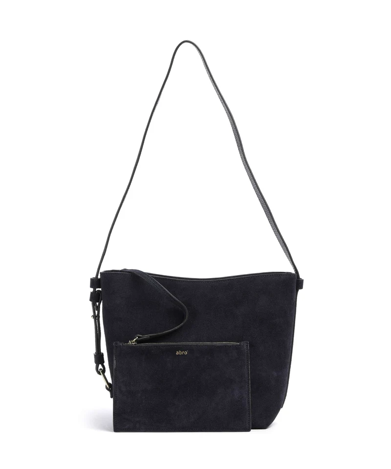 Abro Suede Cosmo Beuteltasche navy