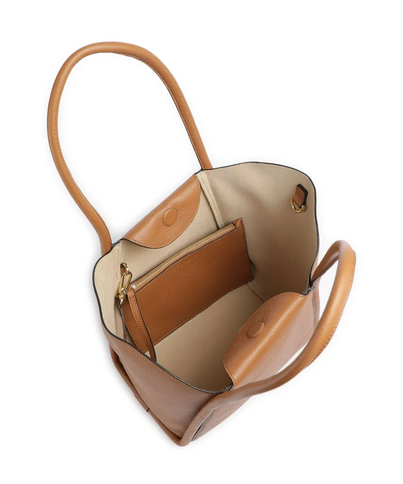 Abro Agave Willow Small Shopper cuoio