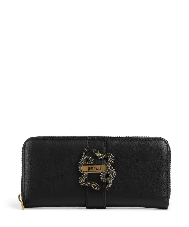 Just Cavalli Iconic Snakes Geldbörse black