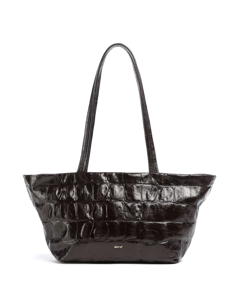 Abro Maxxi Cocco Alba Shopper dark brown