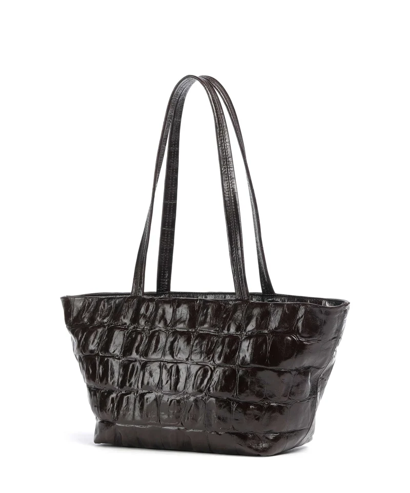 Abro Maxxi Cocco Alba Shopper dark brown