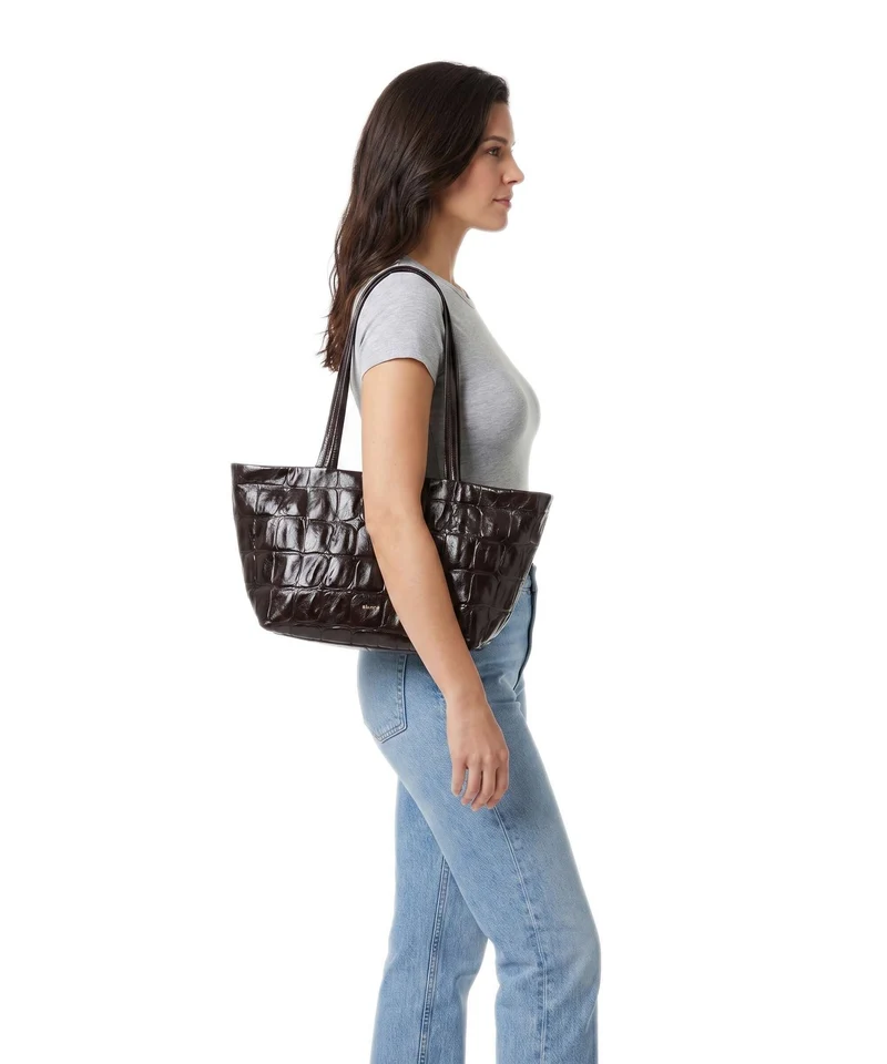 Abro Maxxi Cocco Alba Shopper dark brown