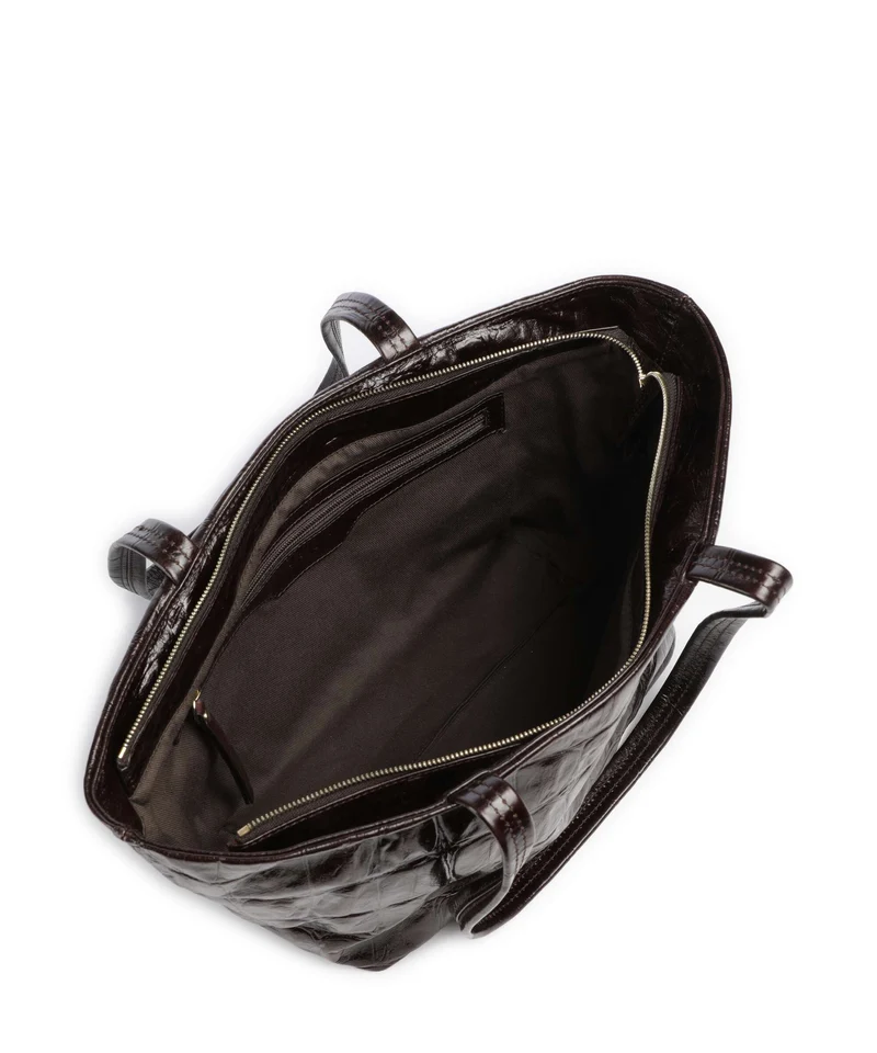 Abro Maxxi Cocco Alba Shopper dark brown