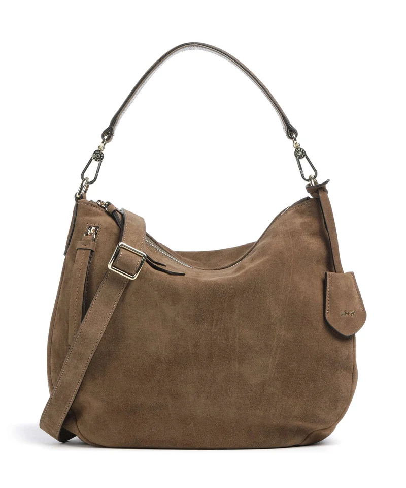 Abro Suede Juna Small Beuteltasche khaki