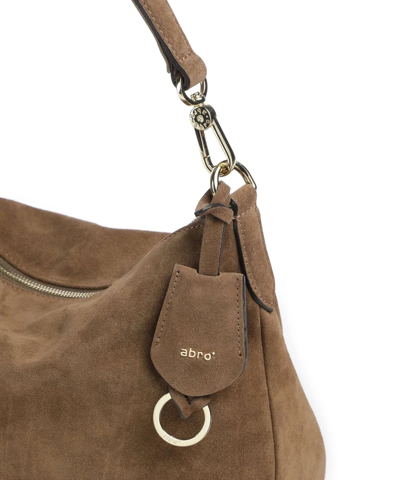 Abro Suede Juna Small Beuteltasche khaki