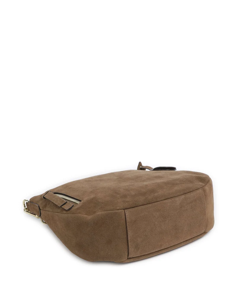 Abro Suede Juna Small Beuteltasche khaki