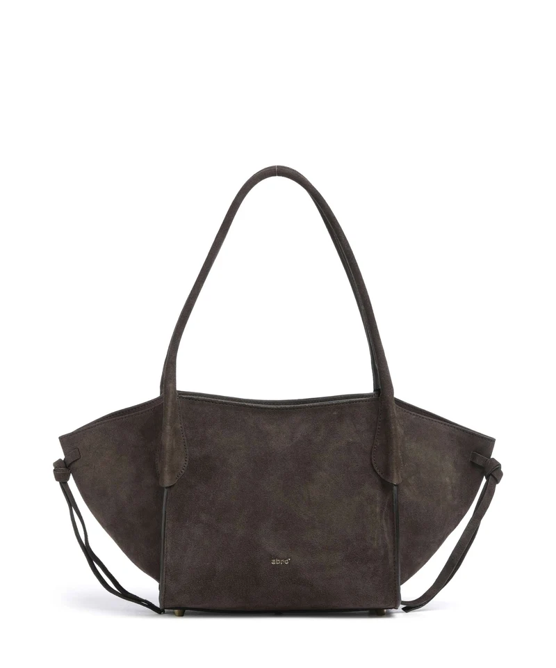 Abro Suede Vibe Small Schultertasche dark brown