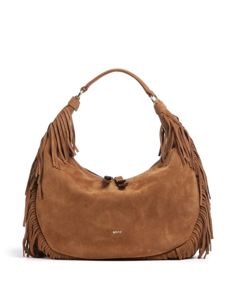 Abro Suede Nana Beuteltasche cuoio