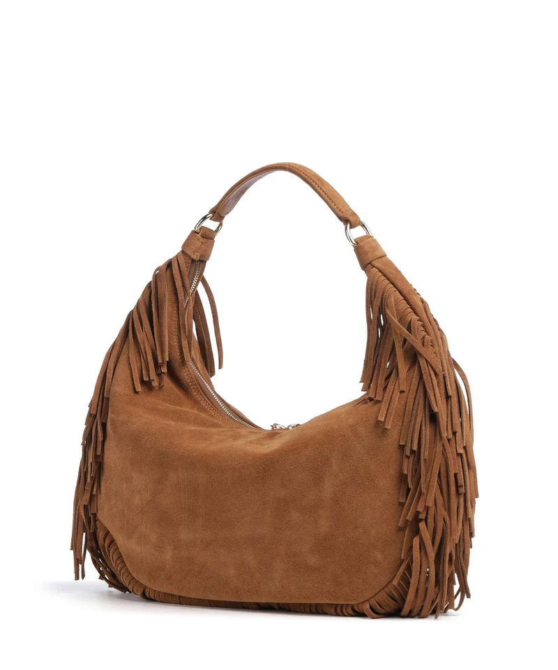 Abro Suede Nana Beuteltasche cuoio
