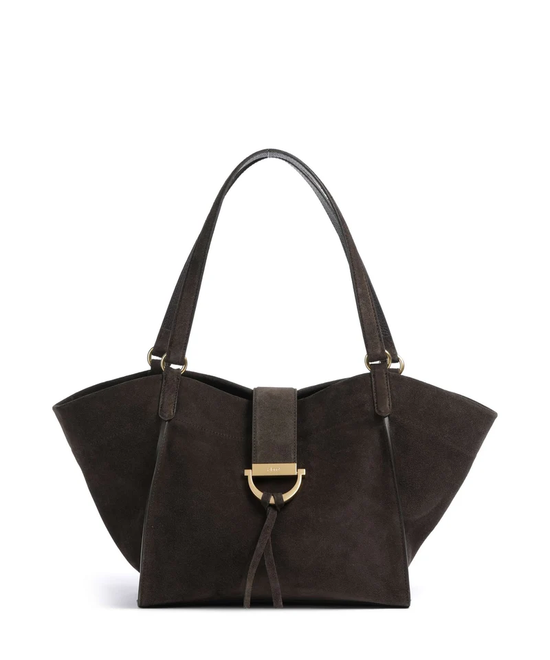 Abro Suede Temi Shopper dark brown