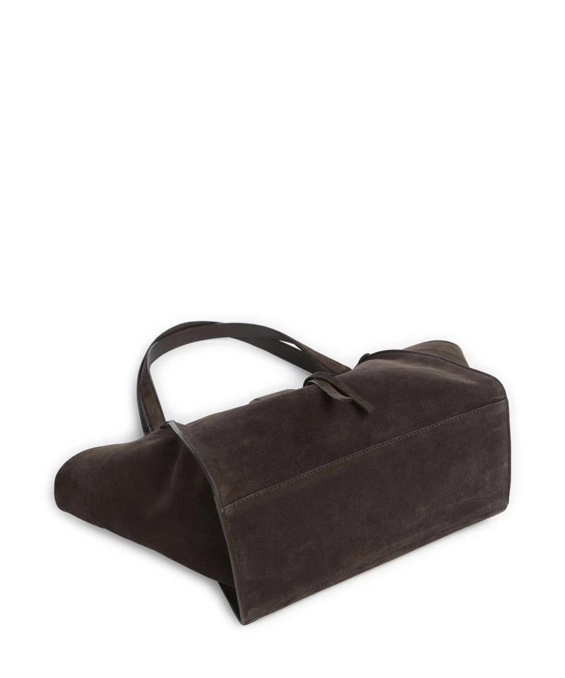 Abro Suede Temi Shopper dark brown