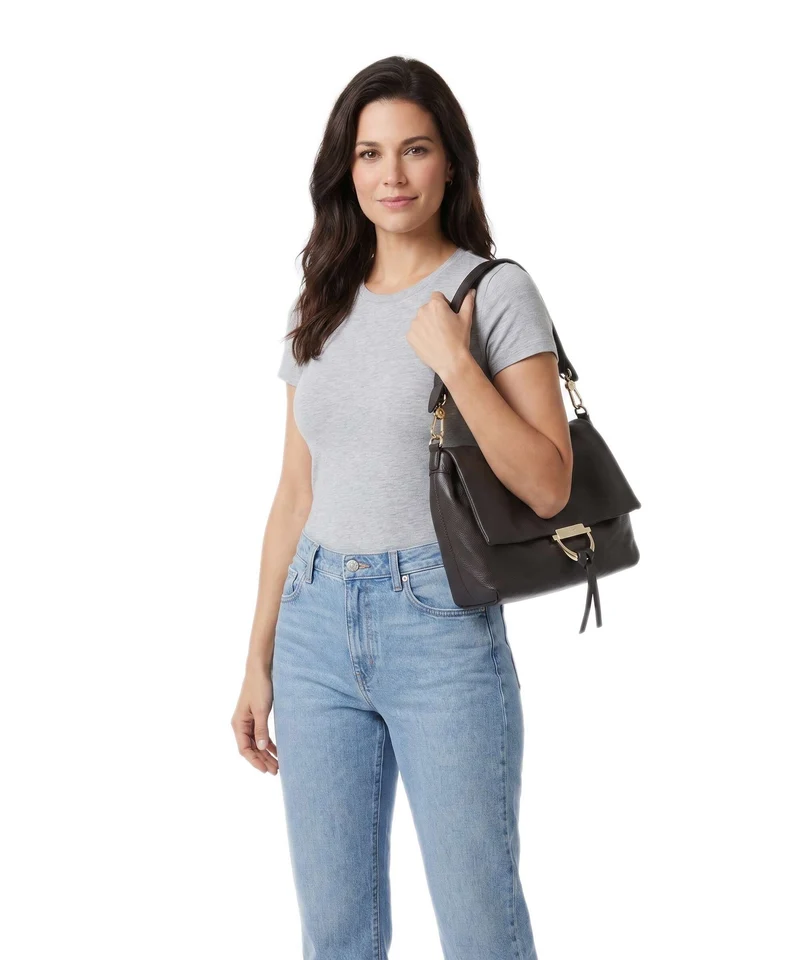 Abro Dalia Temi Medium Schultertasche dark brown