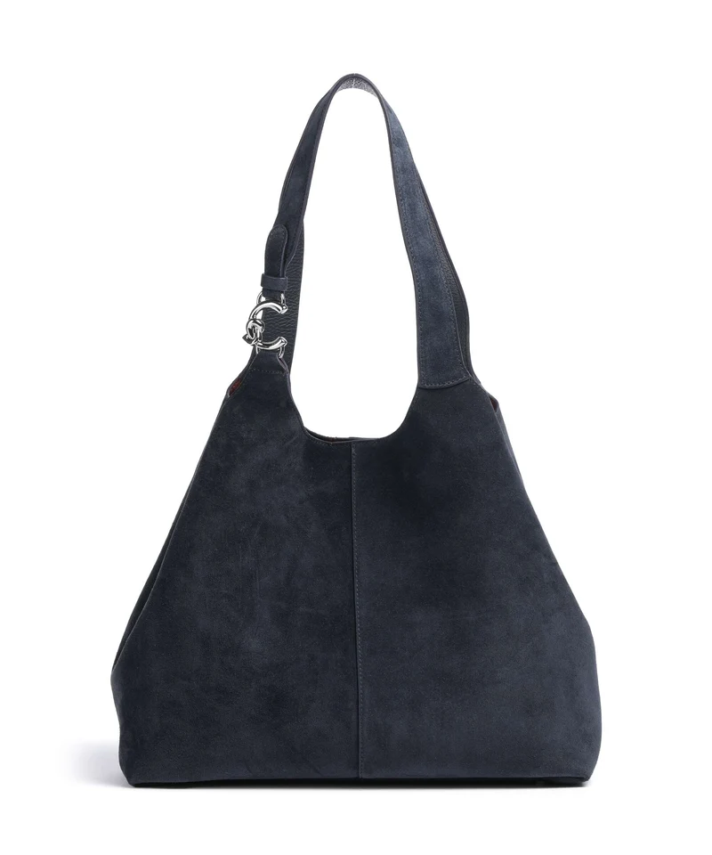 Coccinelle C-Easy Suede Beuteltasche midnight blue