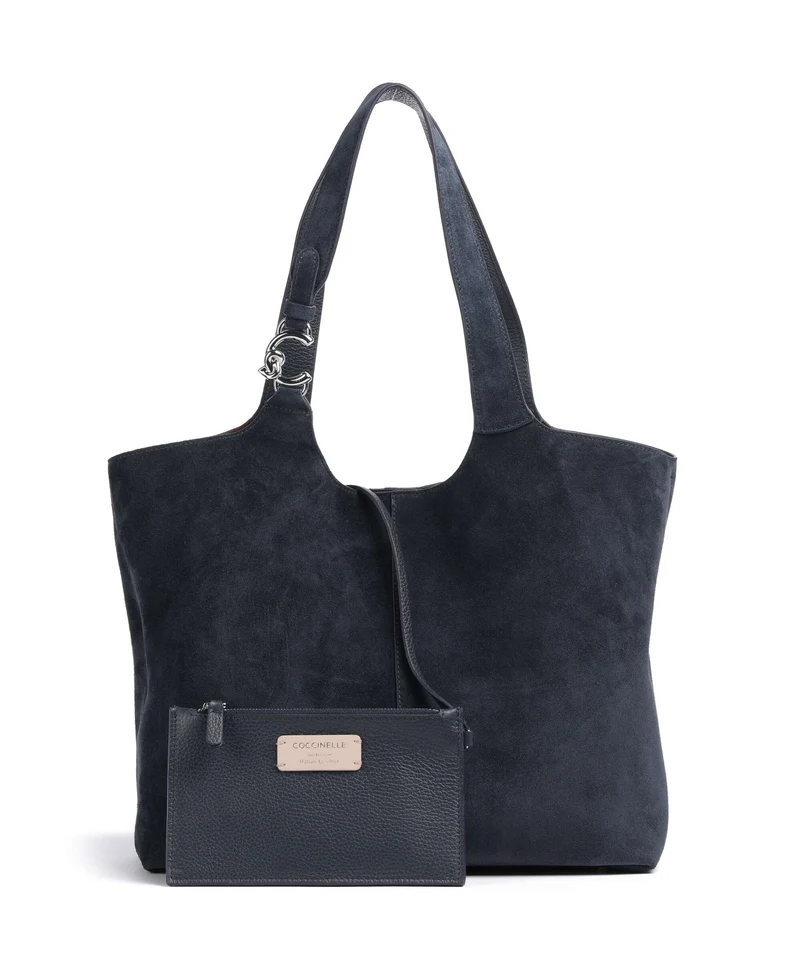 Coccinelle C-Easy Suede Beuteltasche midnight blue